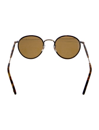 Garrett Leight Round Tinted Sunglasses
