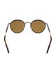 Garrett Leight Round Tinted Sunglasses