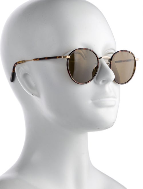 Garrett Leight Round Tinted Sunglasses