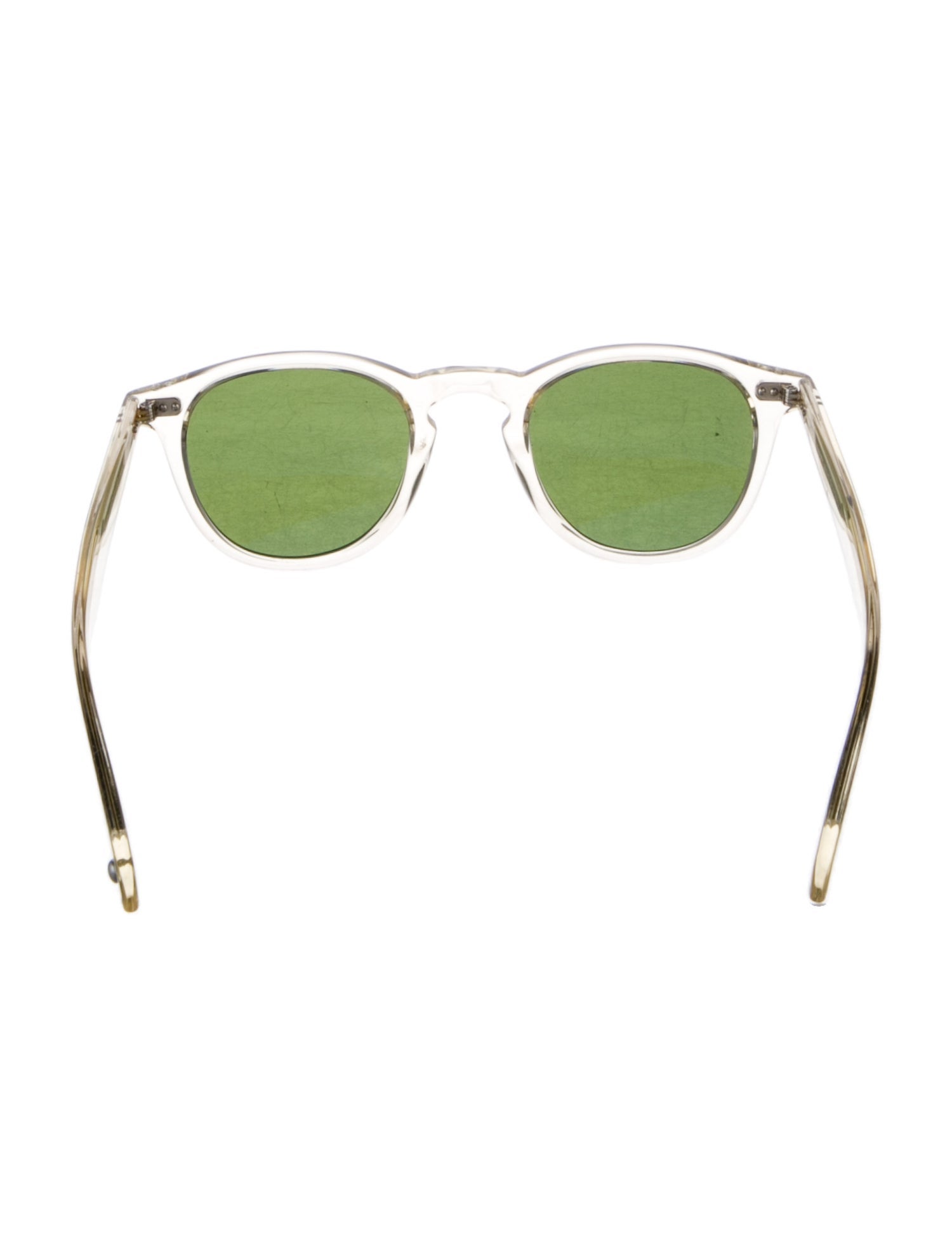 Garrett Leight Round Tinted Sunglasses