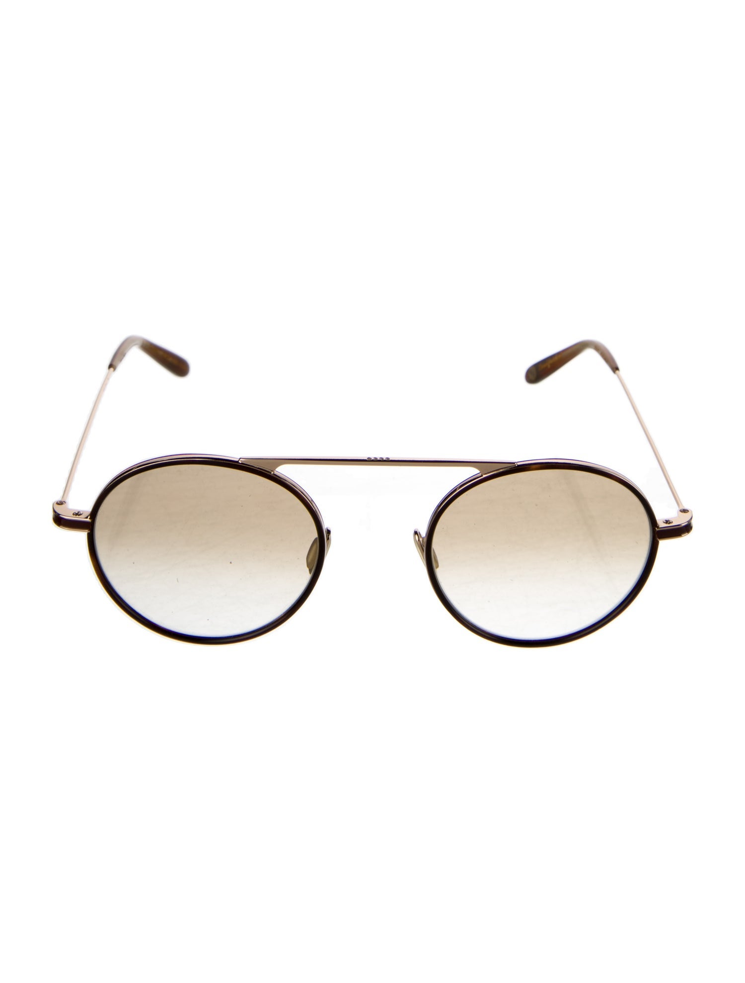 Garrett Leight Round Gradient Sunglasses
