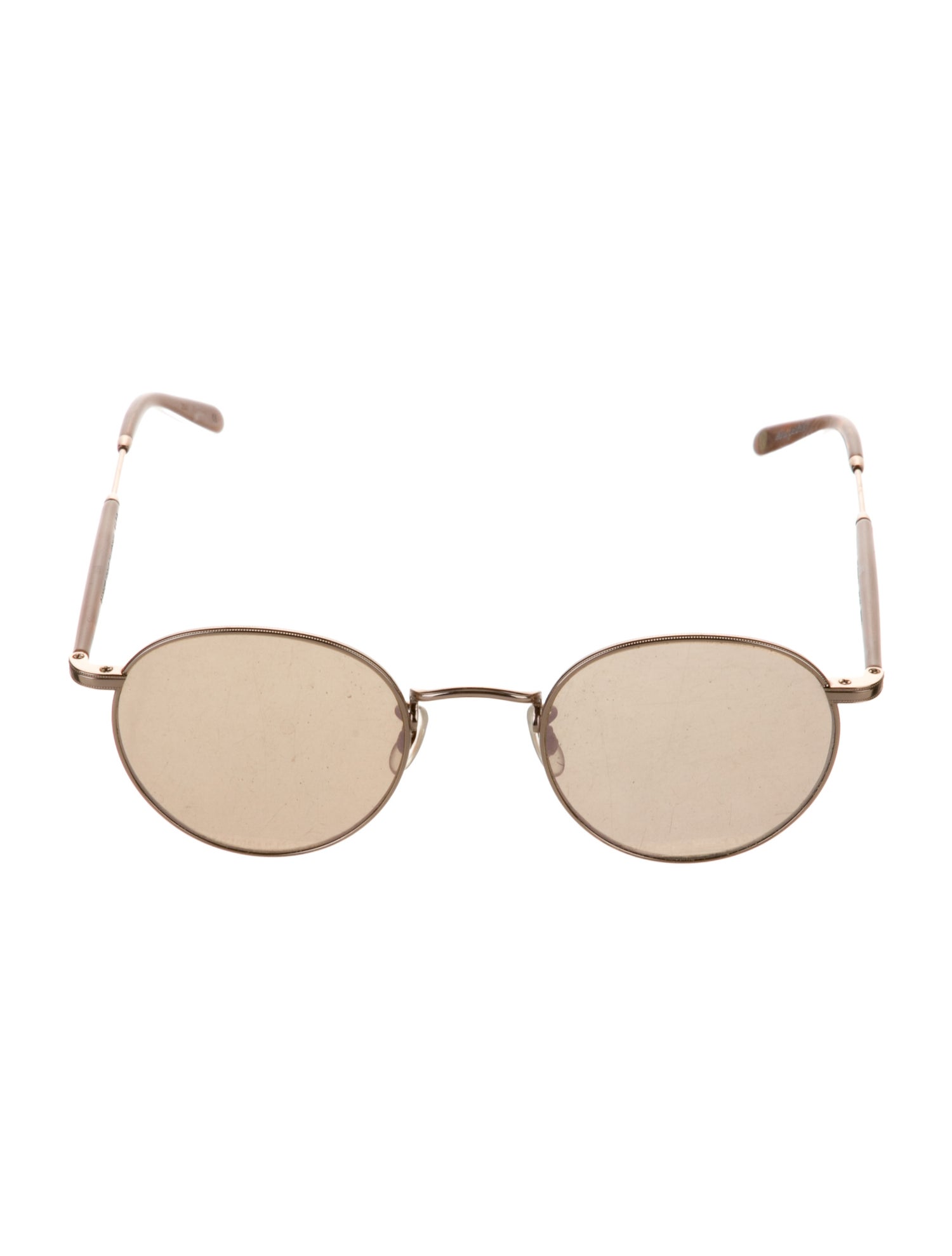 Garrett Leight Round Tinted Sunglasses
