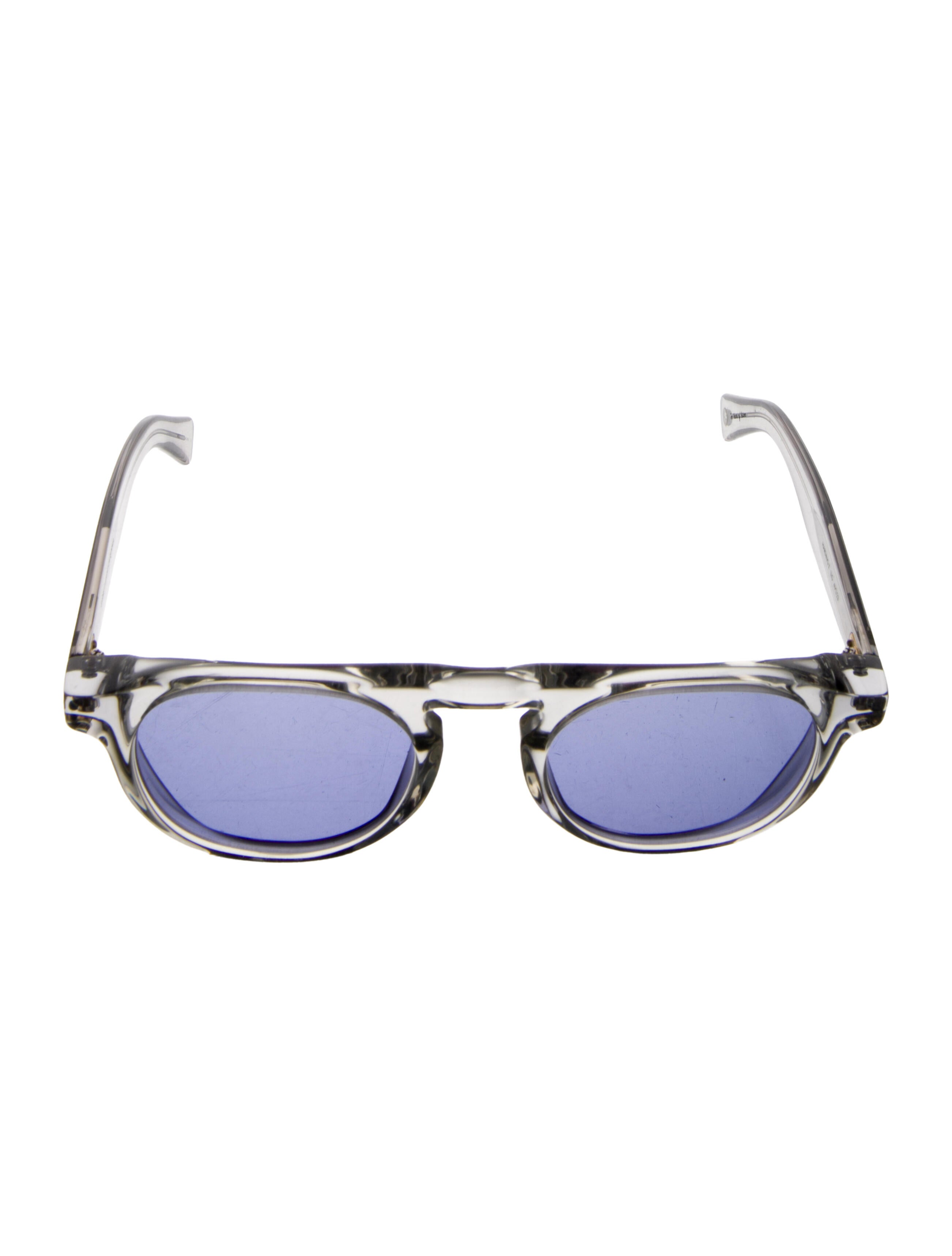 Garrett Leight Round Tinted Sunglasses