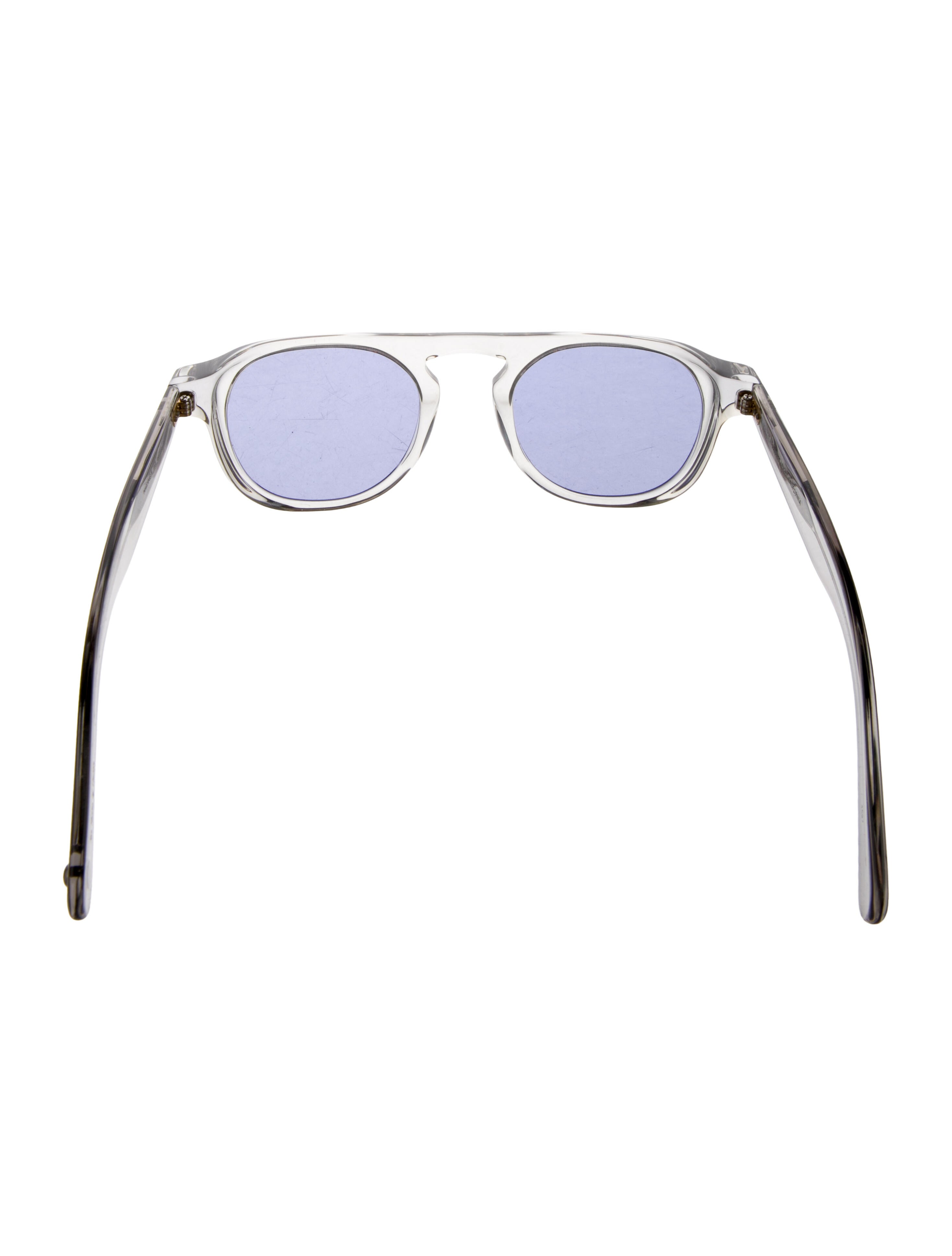 Garrett Leight Round Tinted Sunglasses