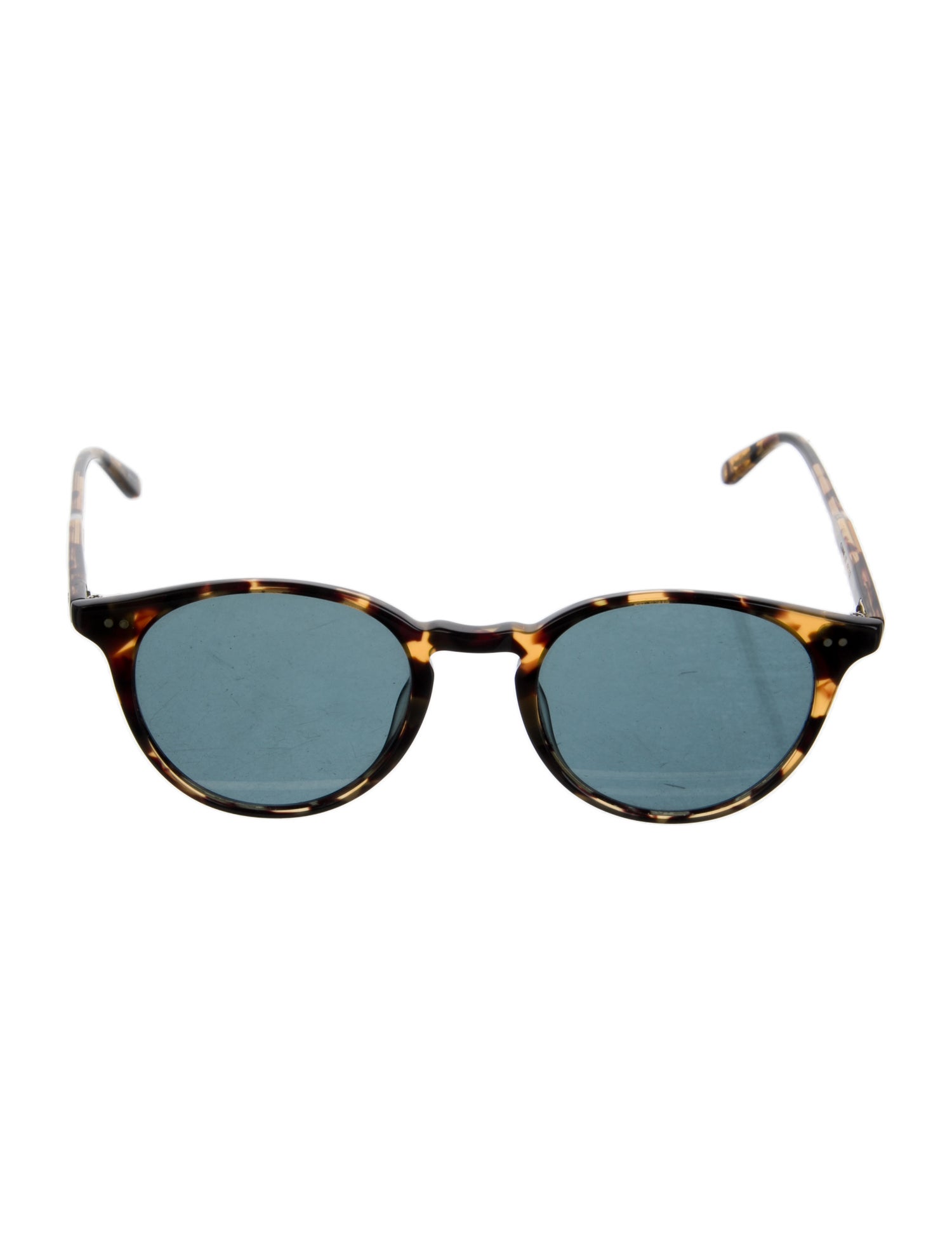 Garrett Leight Round Mirrored Sunglasses