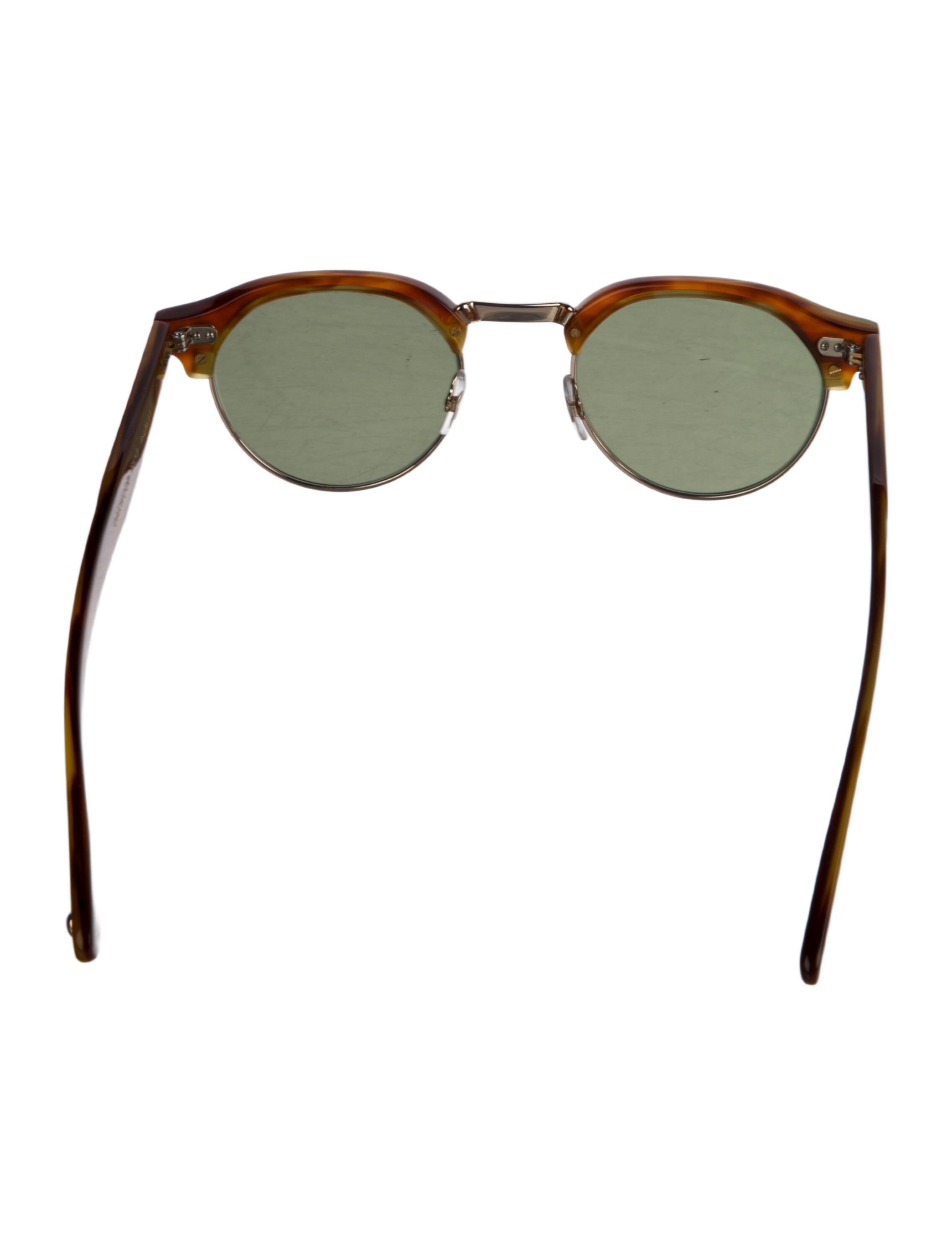 Garrett Leight Round Mirrored Sunglasses