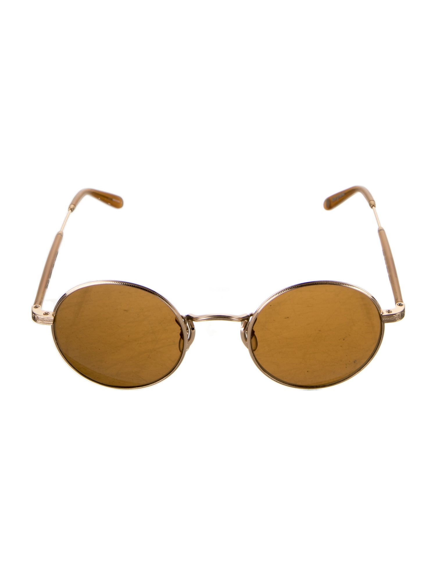 Garrett Leight Round Tinted Sunglasses