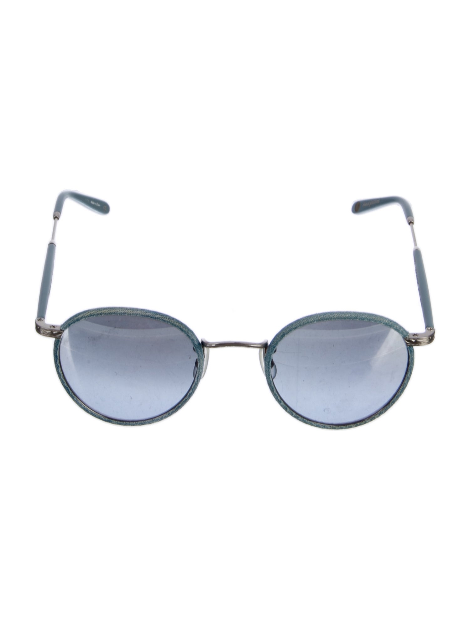 Garrett Leight Round Gradient Sunglasses
