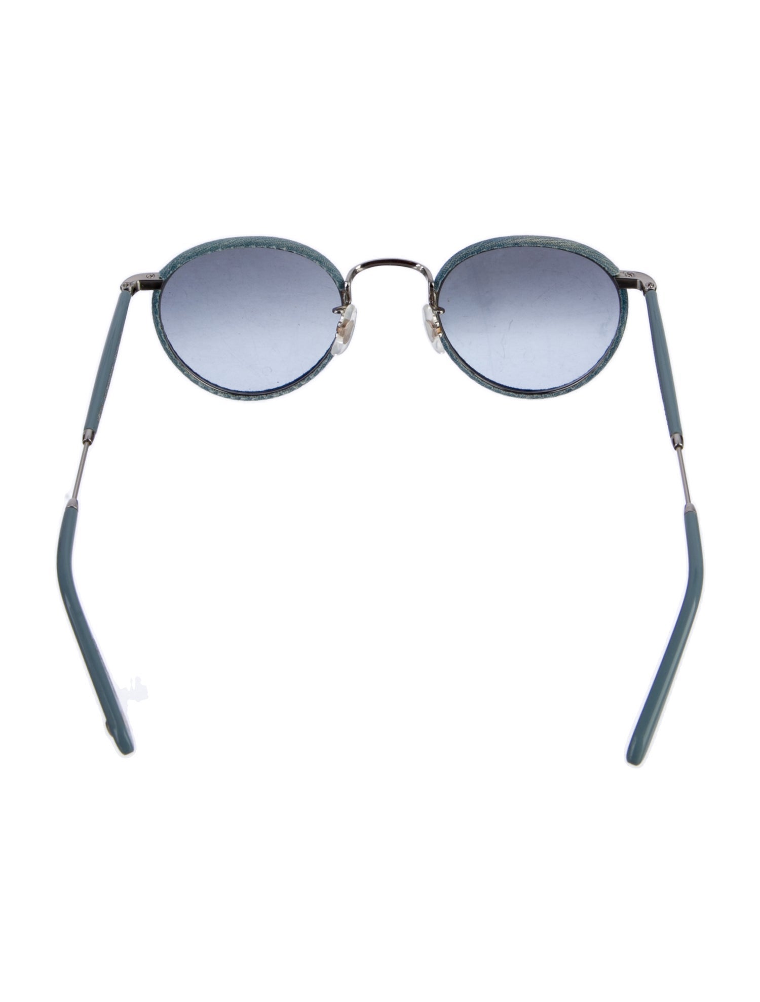 Garrett Leight Round Gradient Sunglasses
