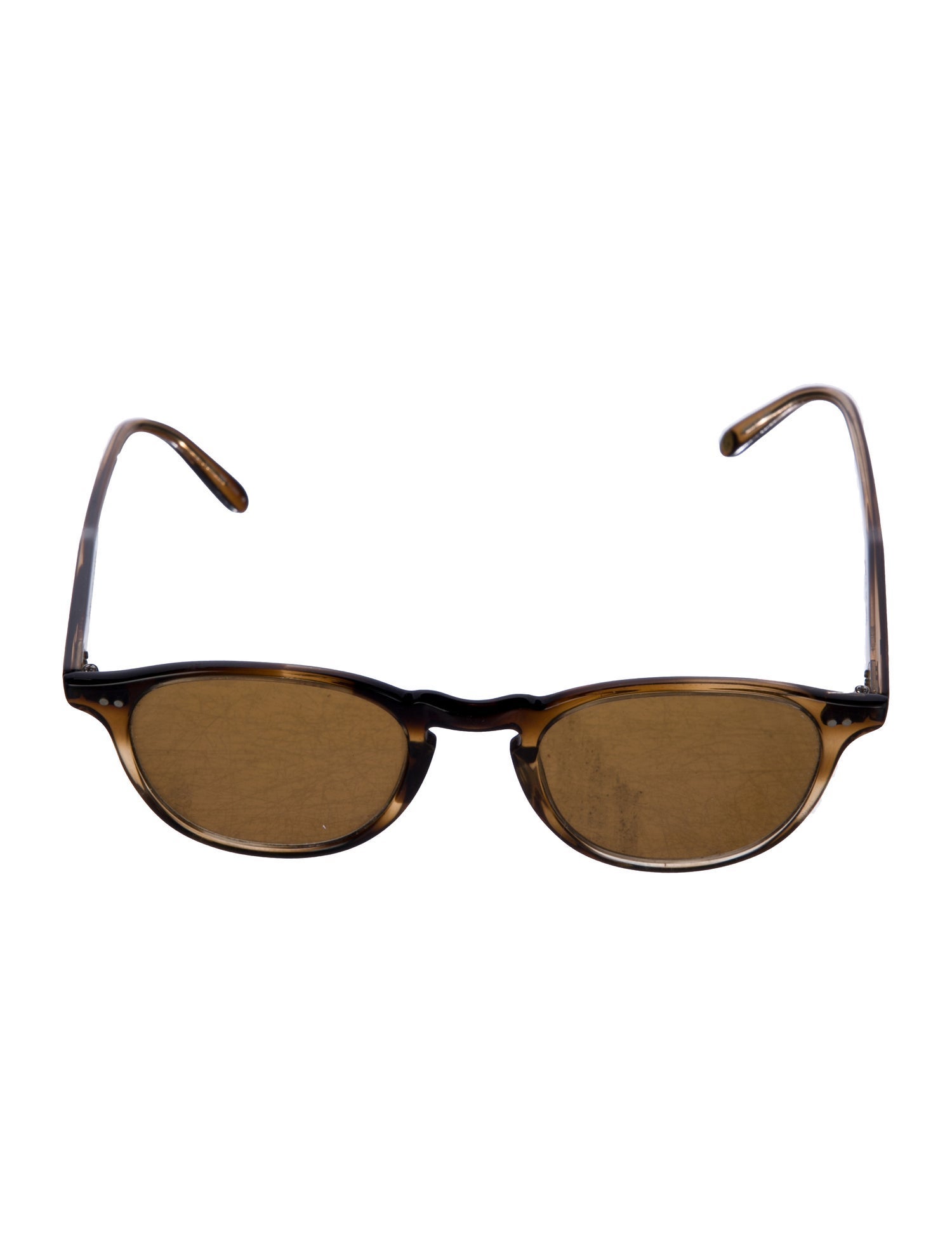 Garrett Leight Round Tinted Sunglasses