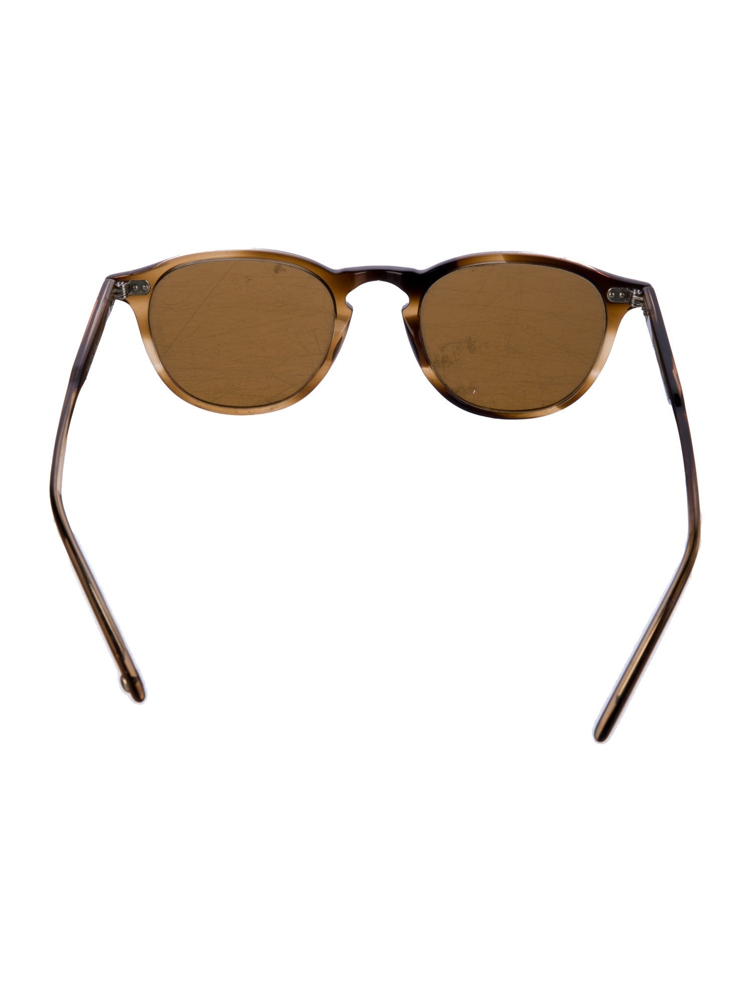 Garrett Leight Round Tinted Sunglasses