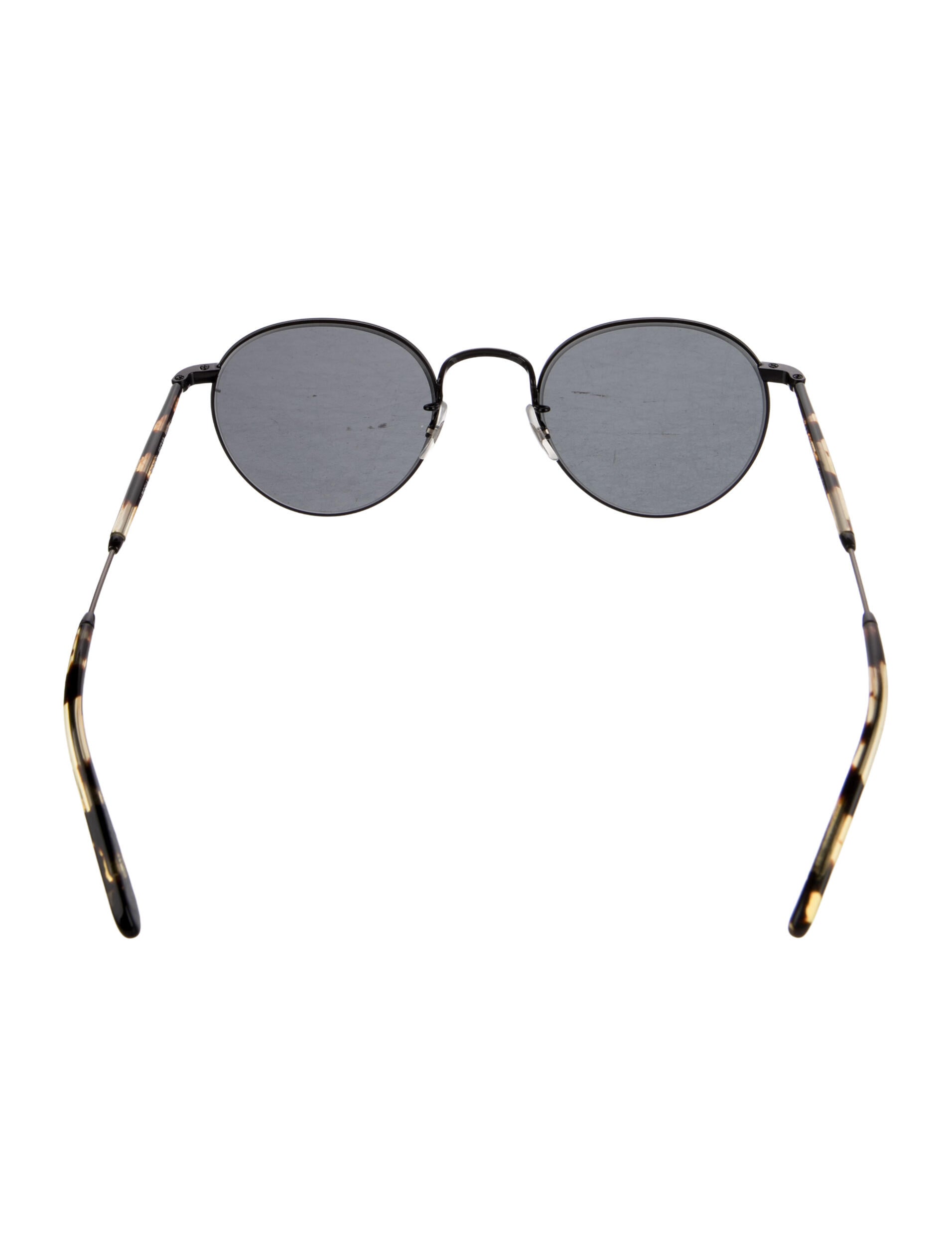 Garrett Leight Round Tinted Sunglasses