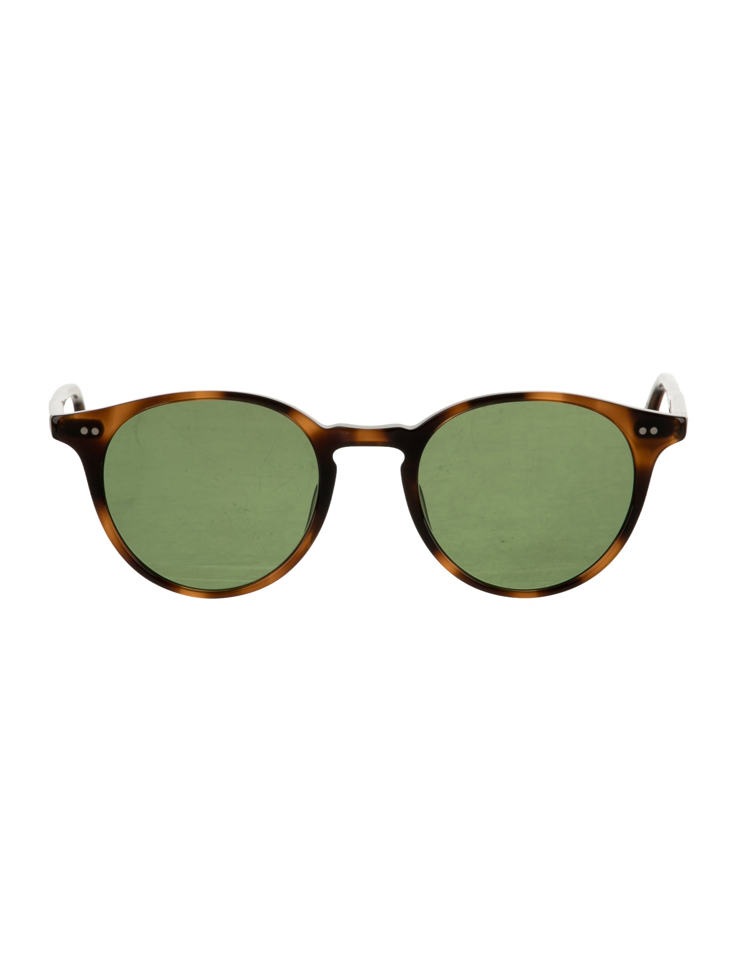 Garrett Leight Round Tinted Sunglasses