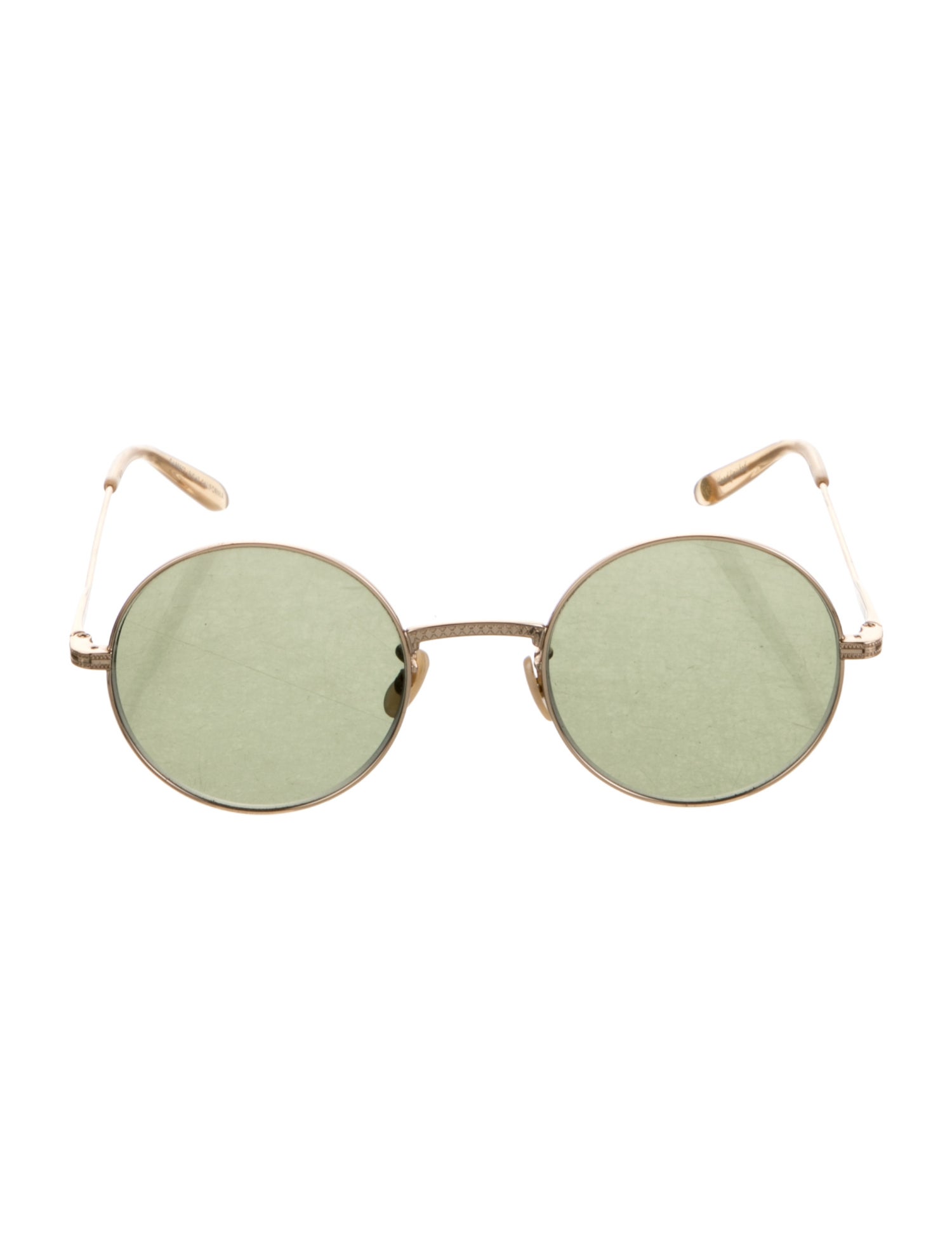 Garrett Leight Round Tinted Sunglasses