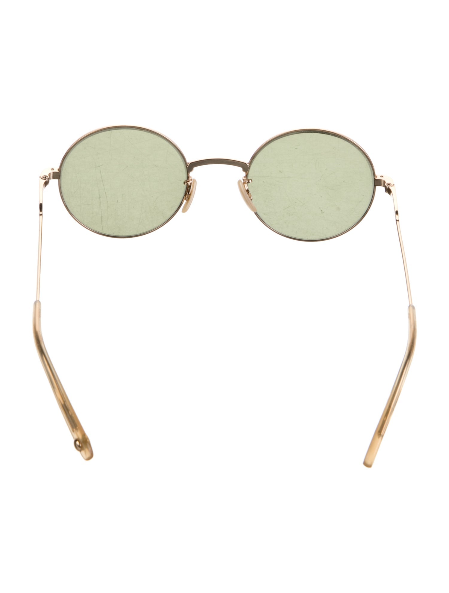 Garrett Leight Round Tinted Sunglasses