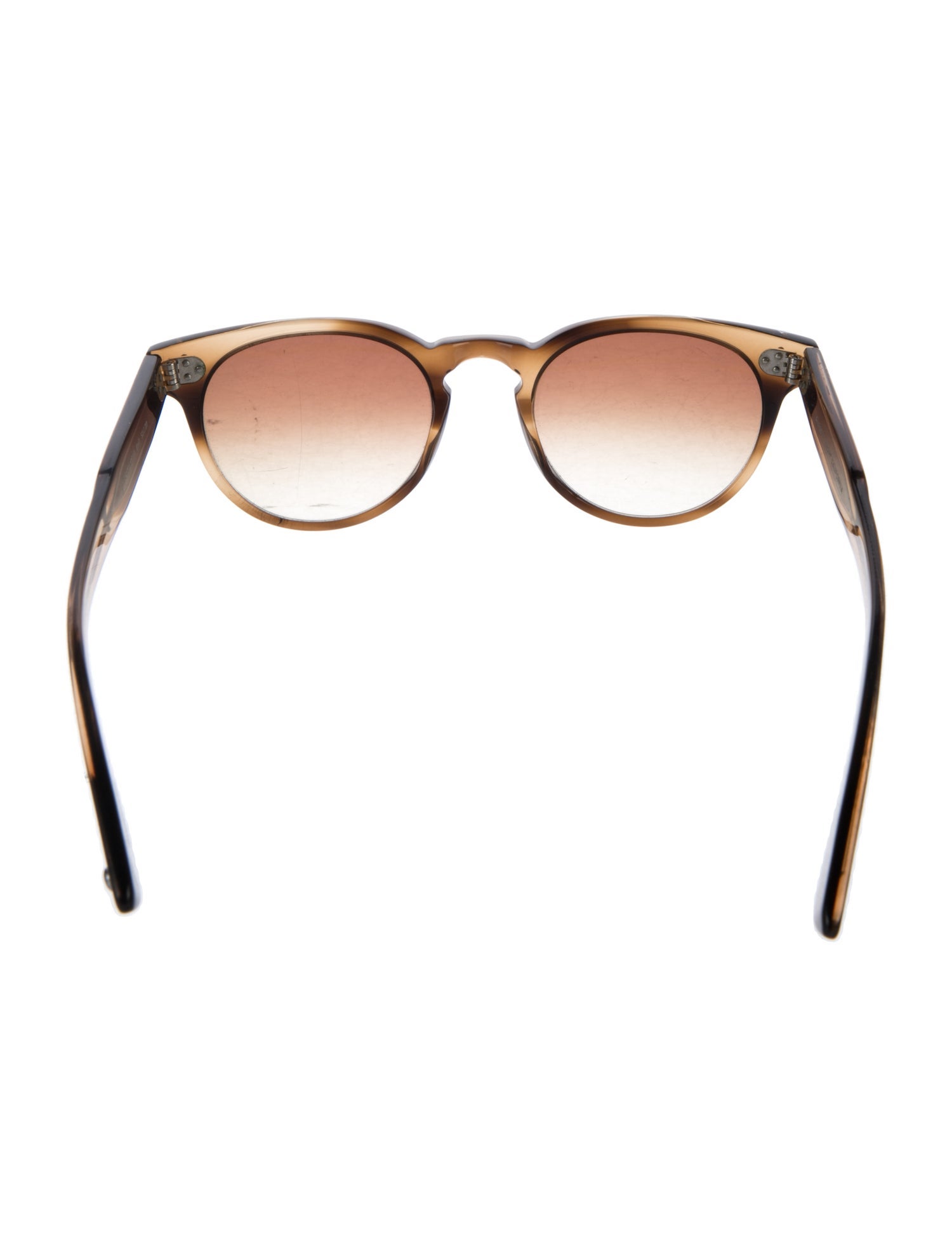 Garrett Leight Round Gradient Sunglasses