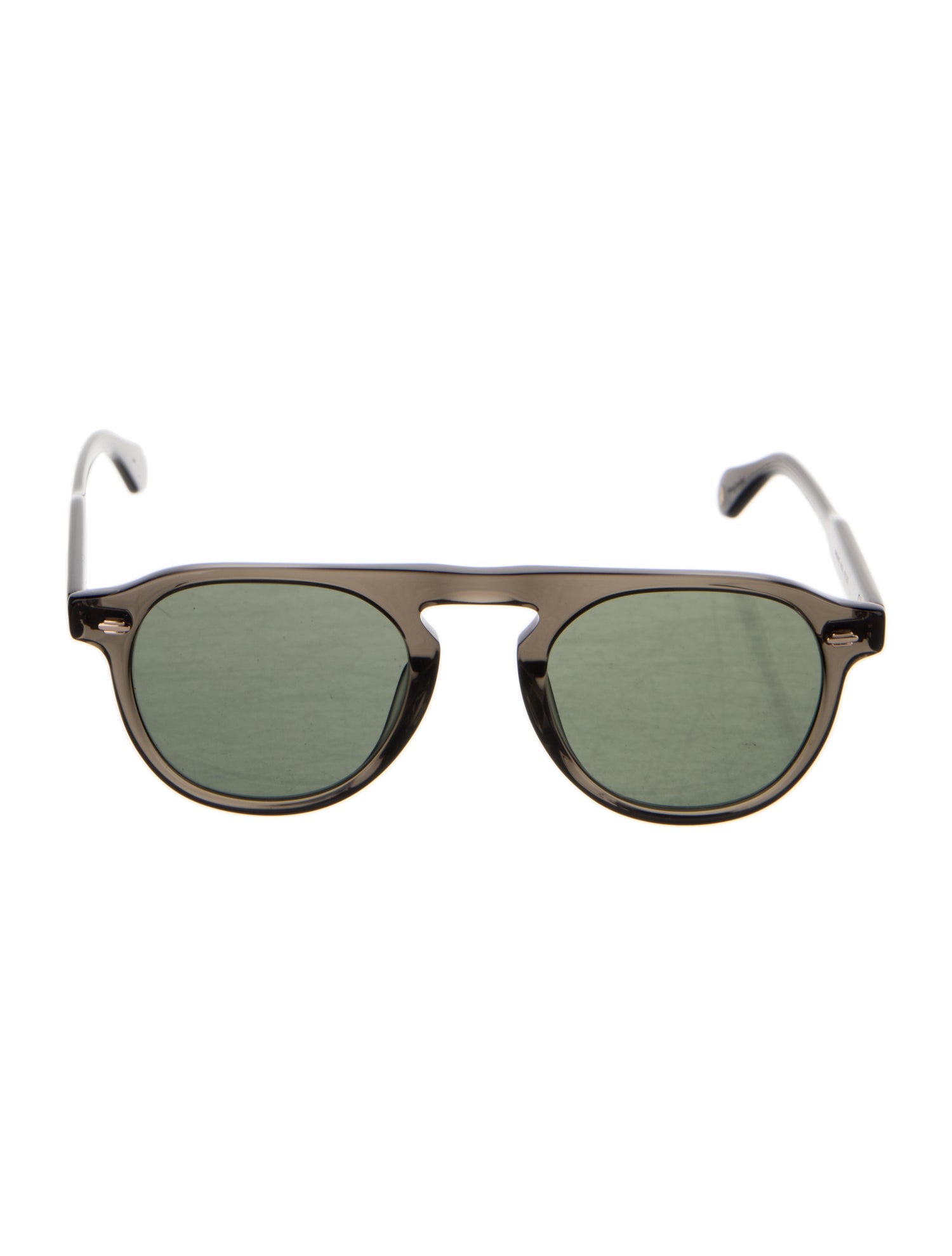 Garrett Leight Round Mirrored Sunglasses