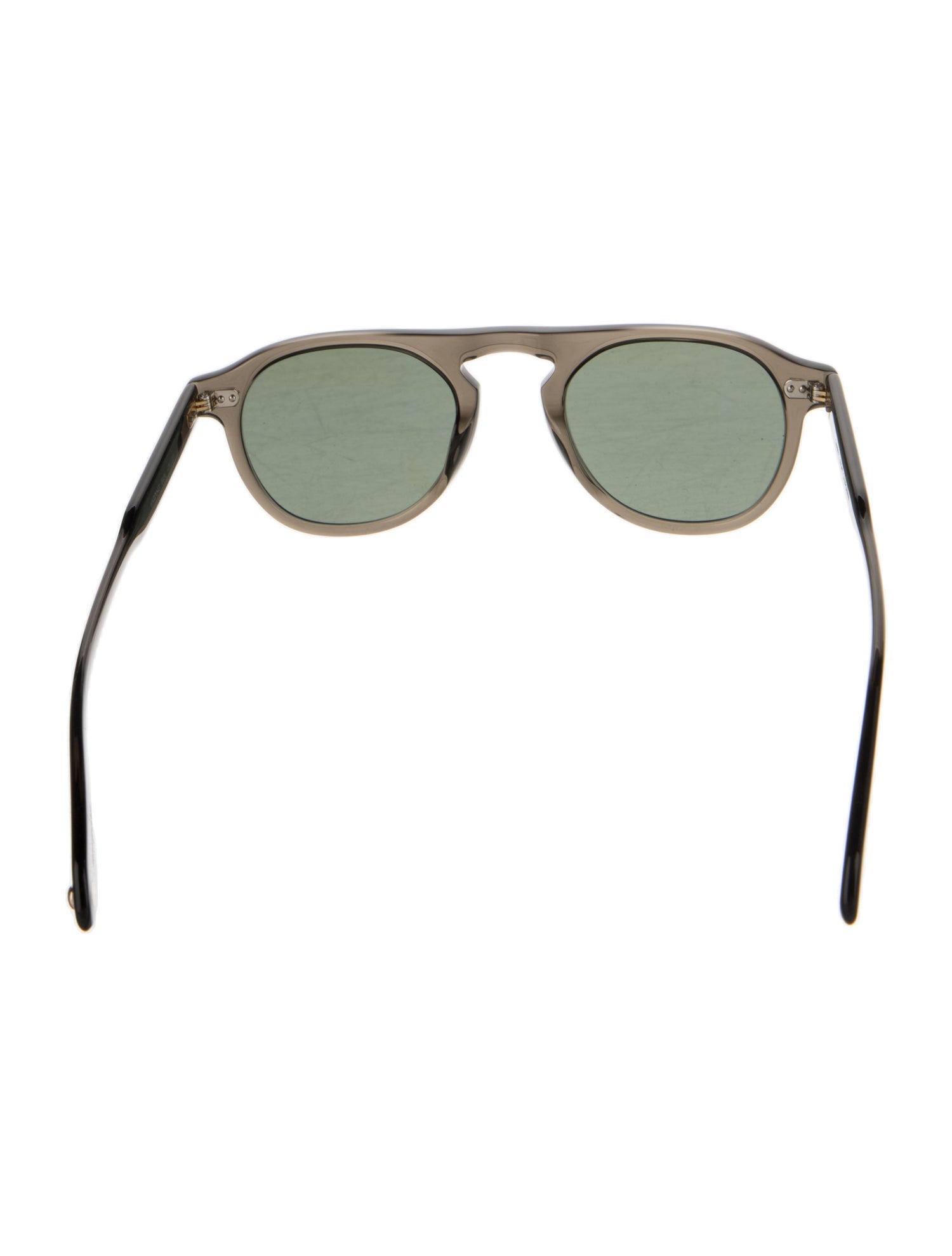 Garrett Leight Round Mirrored Sunglasses