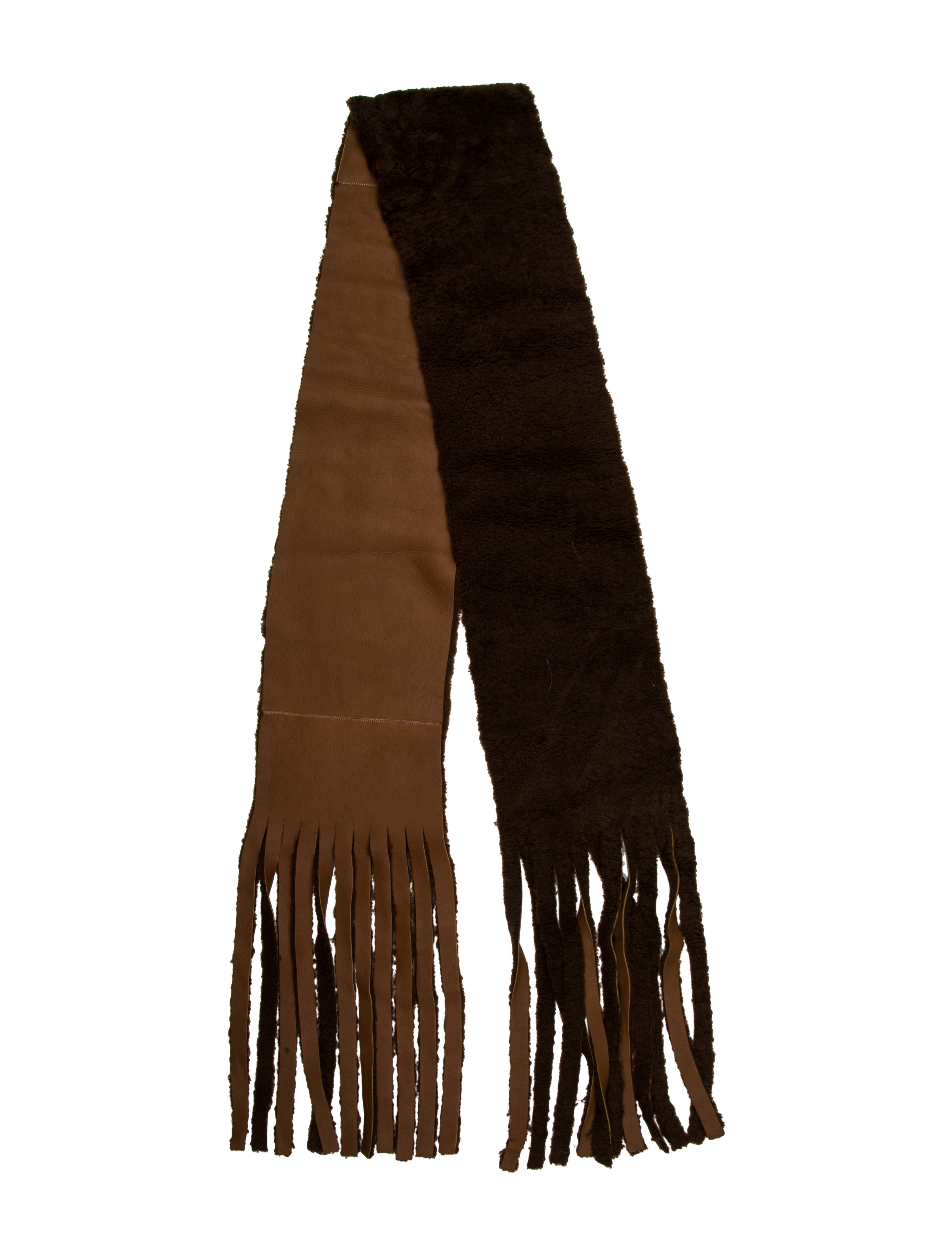 Gushlow and Cole Lambskin Colorblock Pattern Scarf w/ Tags