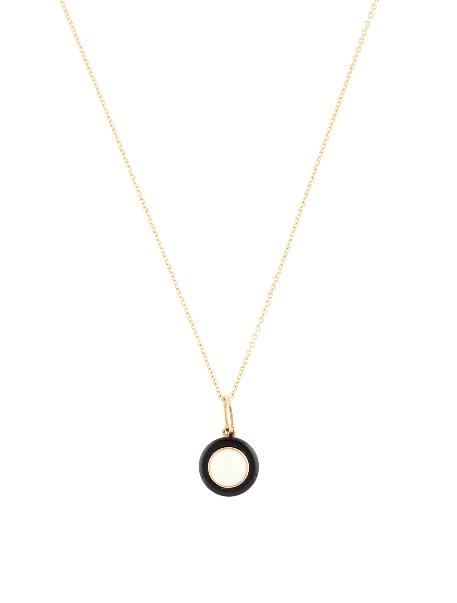 Goshwara 18K Opal & Onyx Pendant Necklace