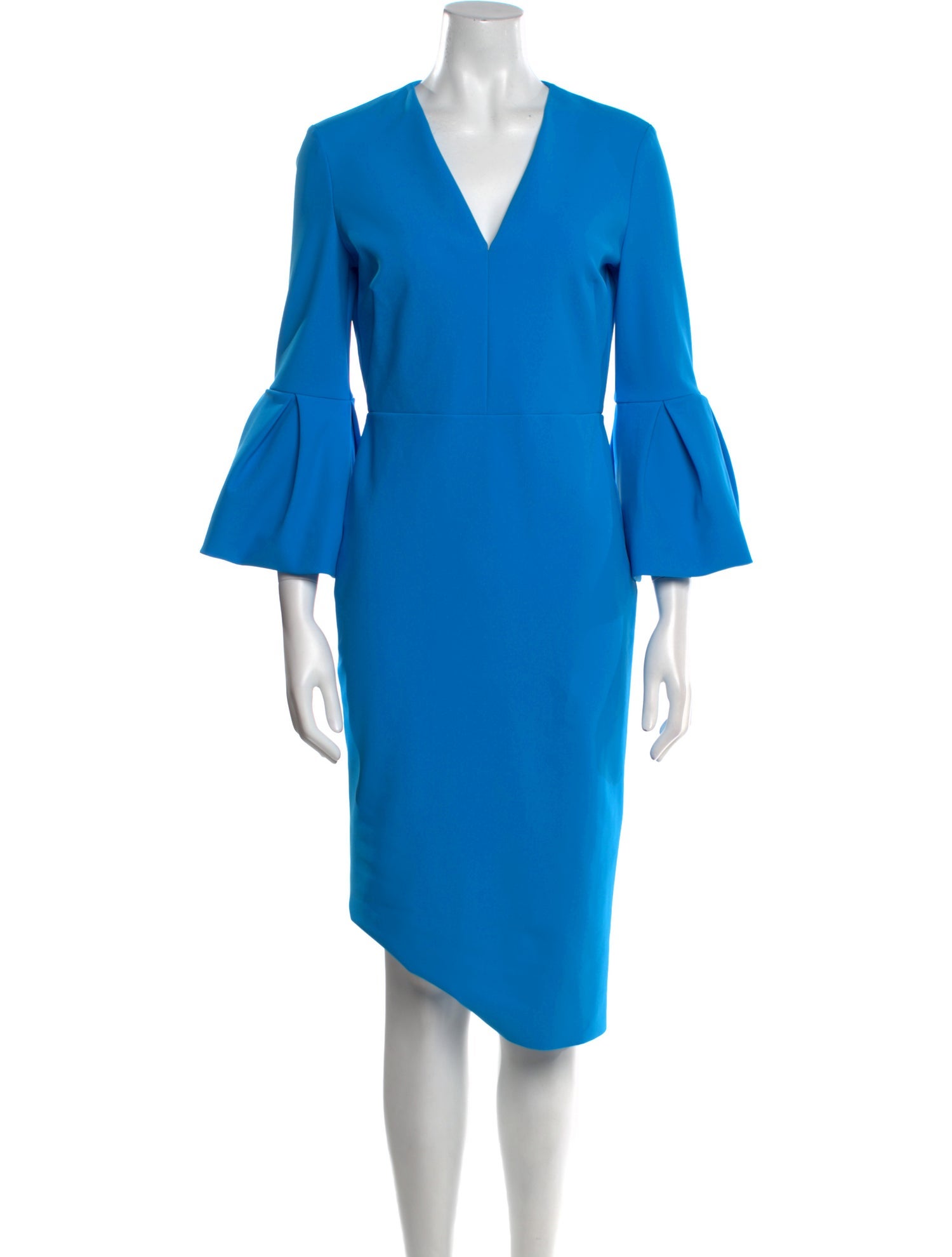 Greta Constantine V-Neck Knee-Length Dress