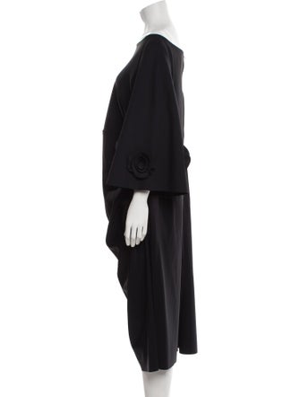 Greta Constantine Bateau Neckline Midi Length Dress