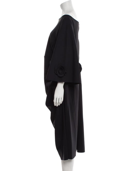 Greta Constantine Bateau Neckline Midi Length Dress