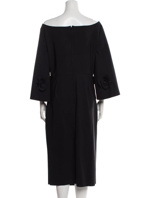 Greta Constantine Bateau Neckline Midi Length Dress