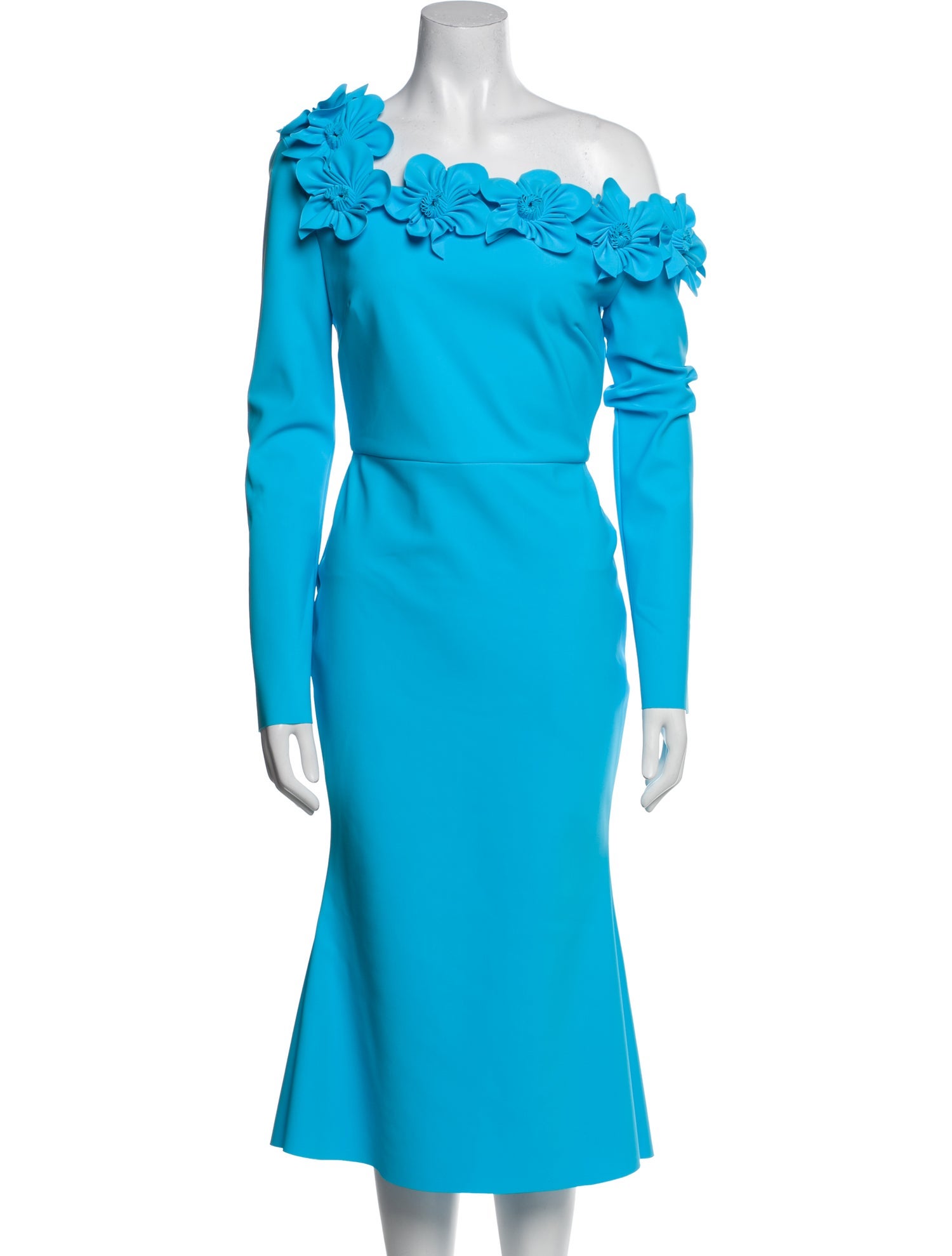 Greta Constantine One-Shoulder Midi Length Dress