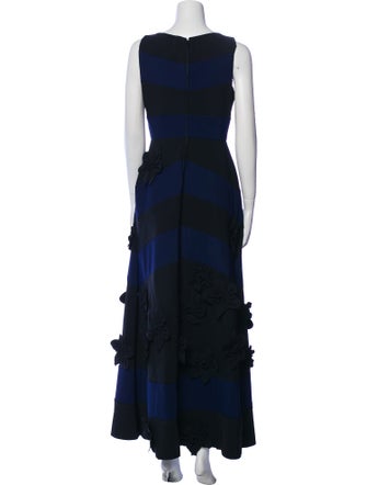 Greta Constantine Striped Long Dress