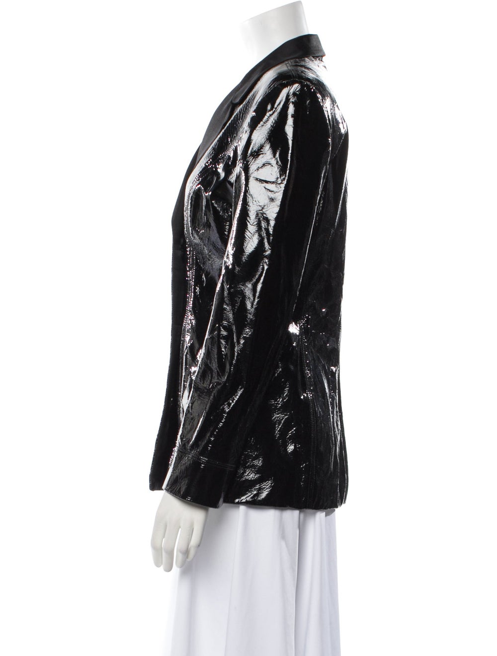 Greta Constantine Evening Jacket Black Pointed Co… - image 2