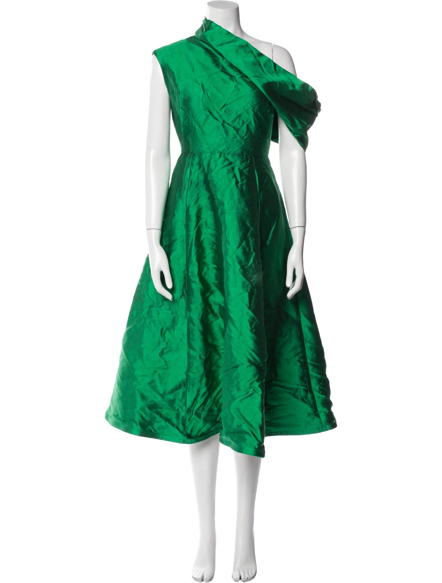 Greta Constantine Silk Midi Length Dress