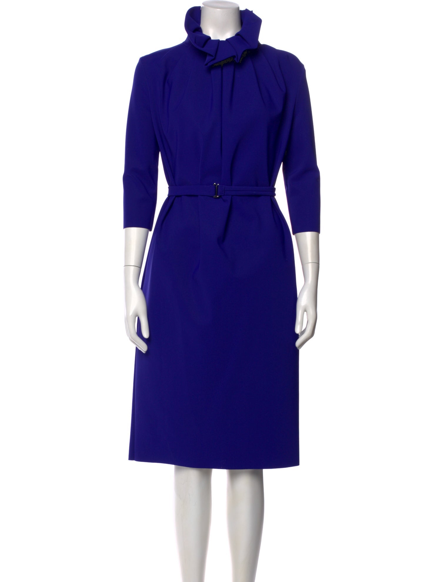 Greta Constantine Mock Neck Knee-Length Dress