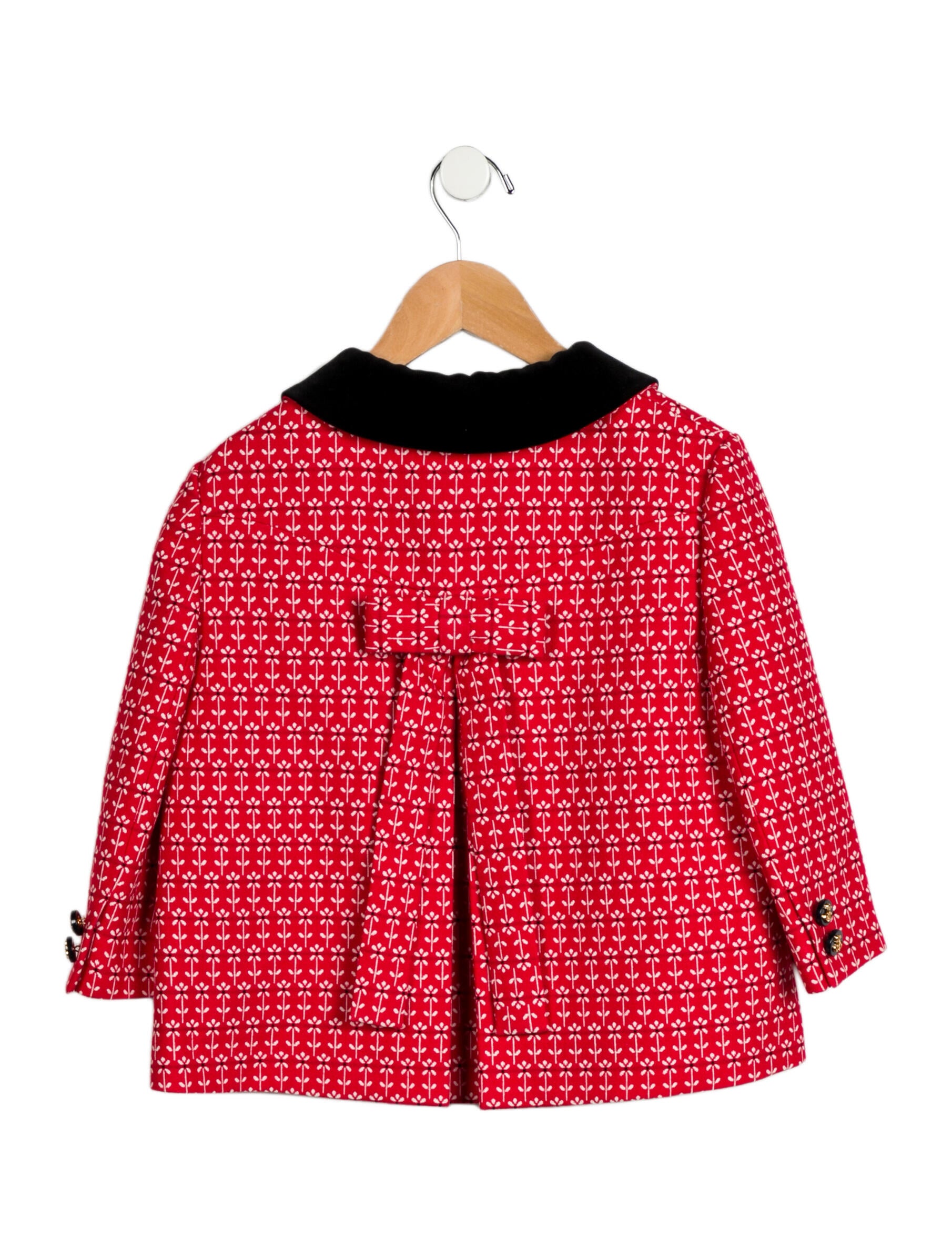Gucci Girls' Woven Printed Coat