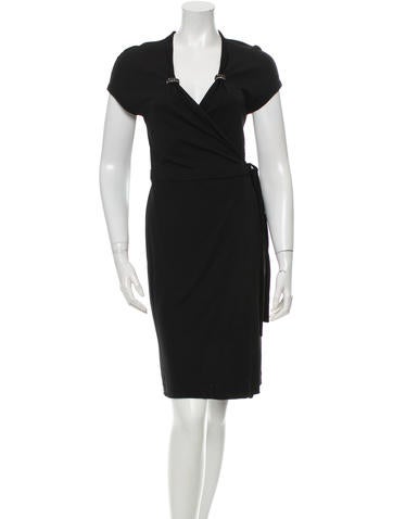 Gucci Embellished Wrap Dress