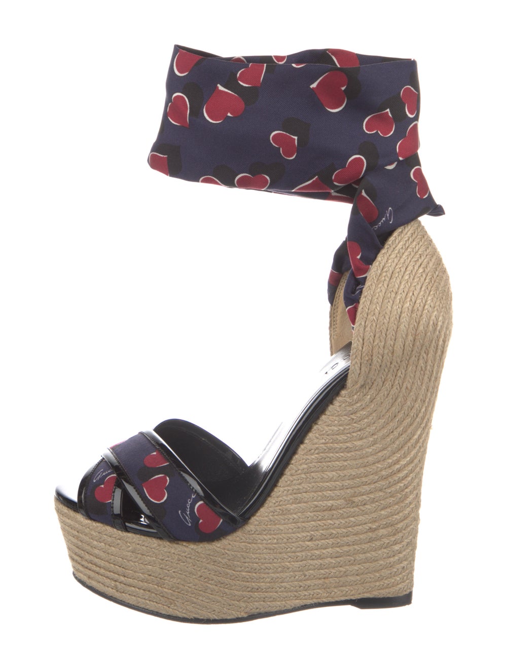 Gucci Satin Printed Espadrilles - image 1