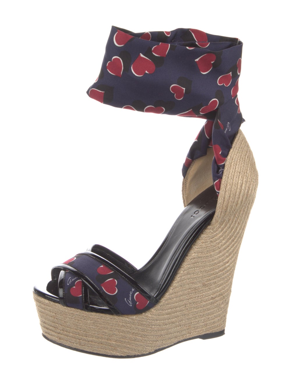 Gucci Satin Printed Espadrilles - image 2