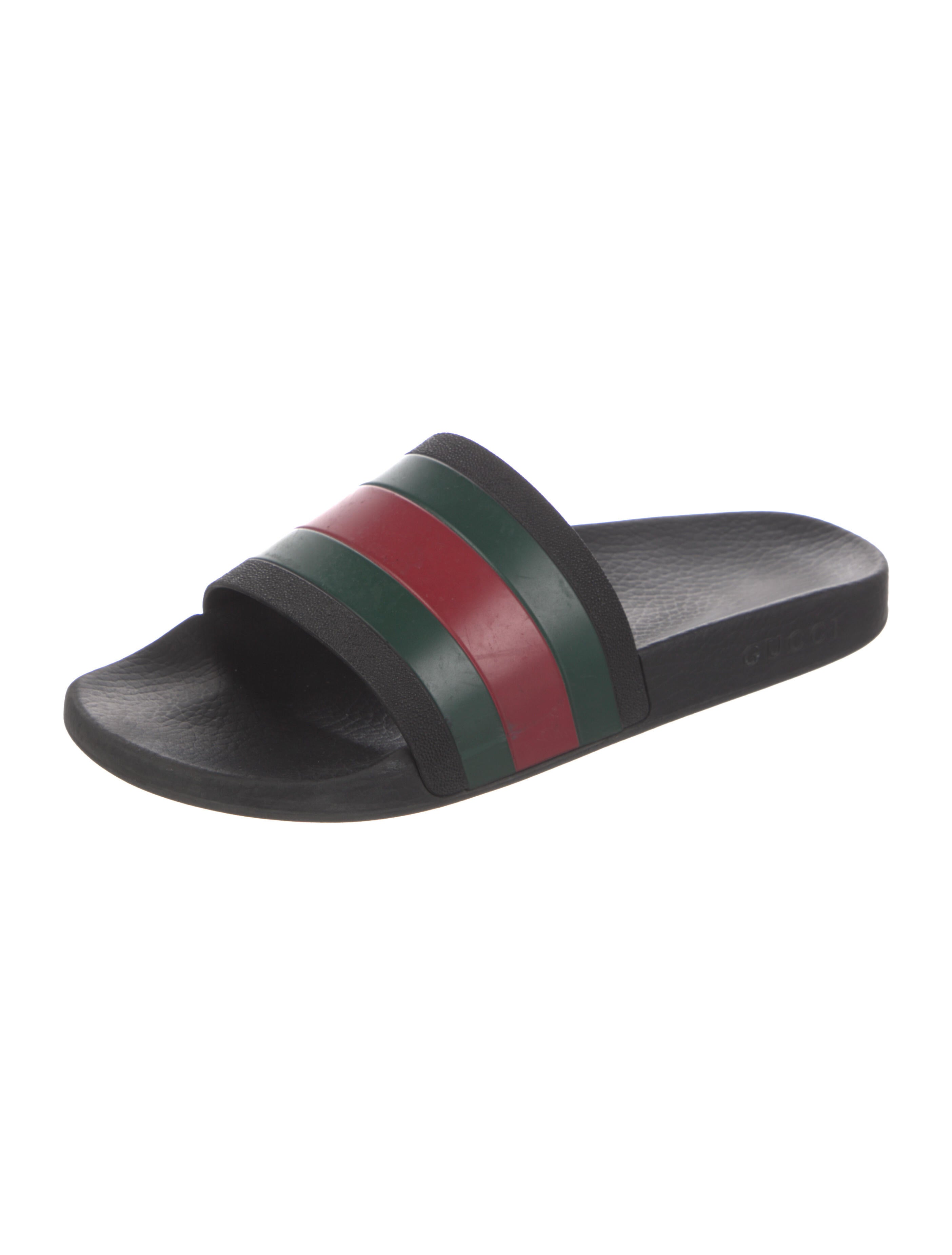 Gucci Web Accent Rubber Slides