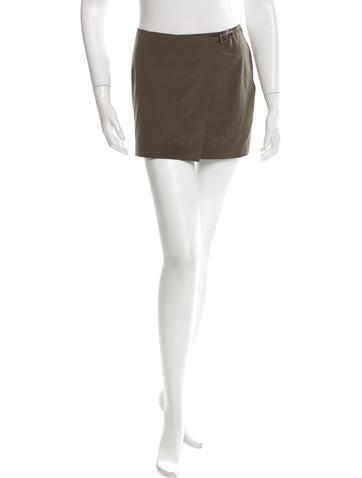 Gucci Wool-Blend Wrap Skirt