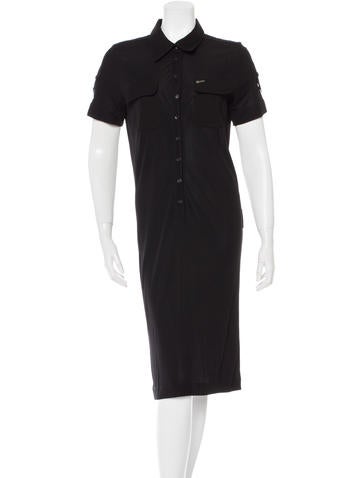 Gucci Short Sleeve Midi Dress