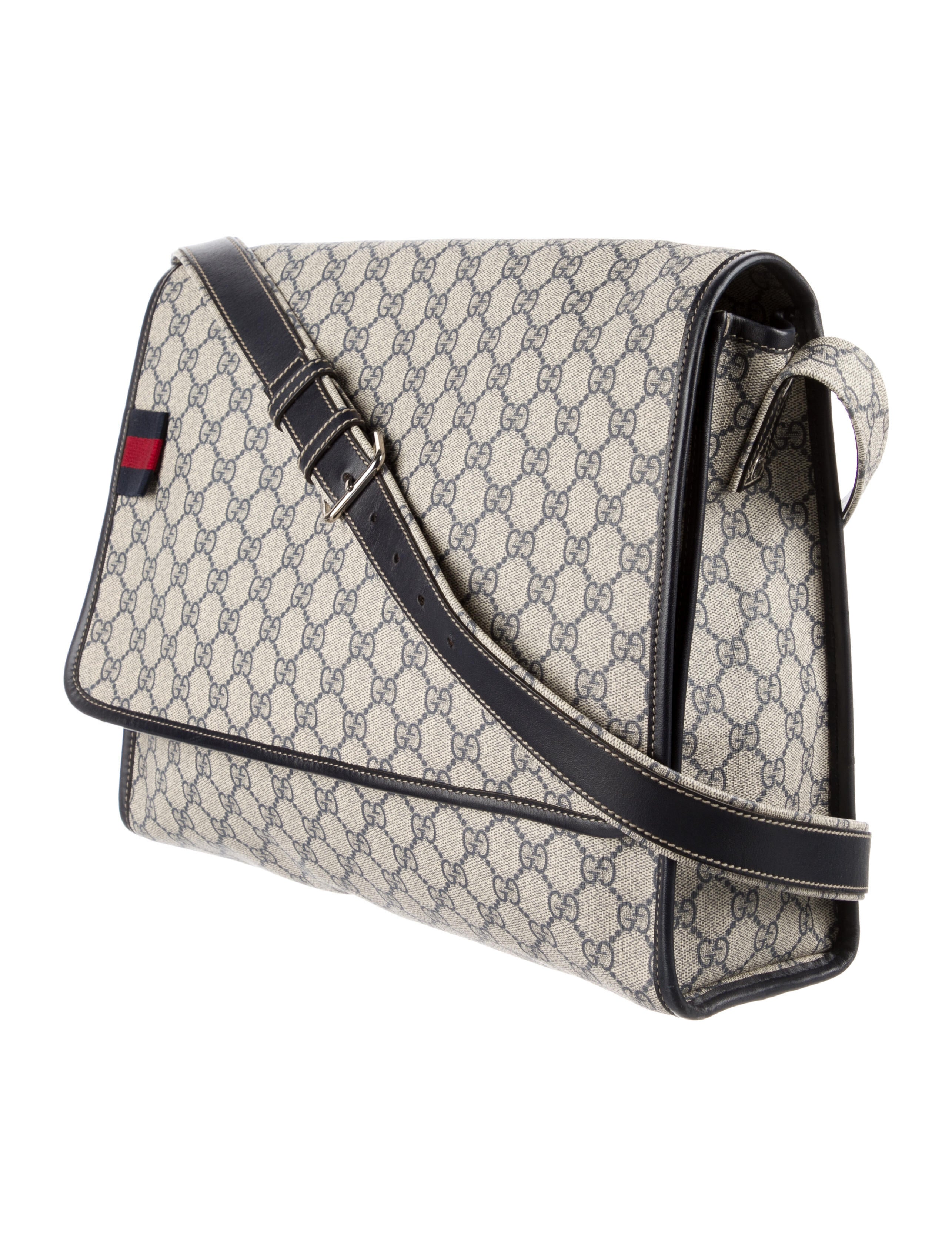 Gucci GG Supreme Messenger Bag Neutrals Crossbody Bags, Handbags
