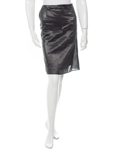 Gucci Silk Embellished Skirt