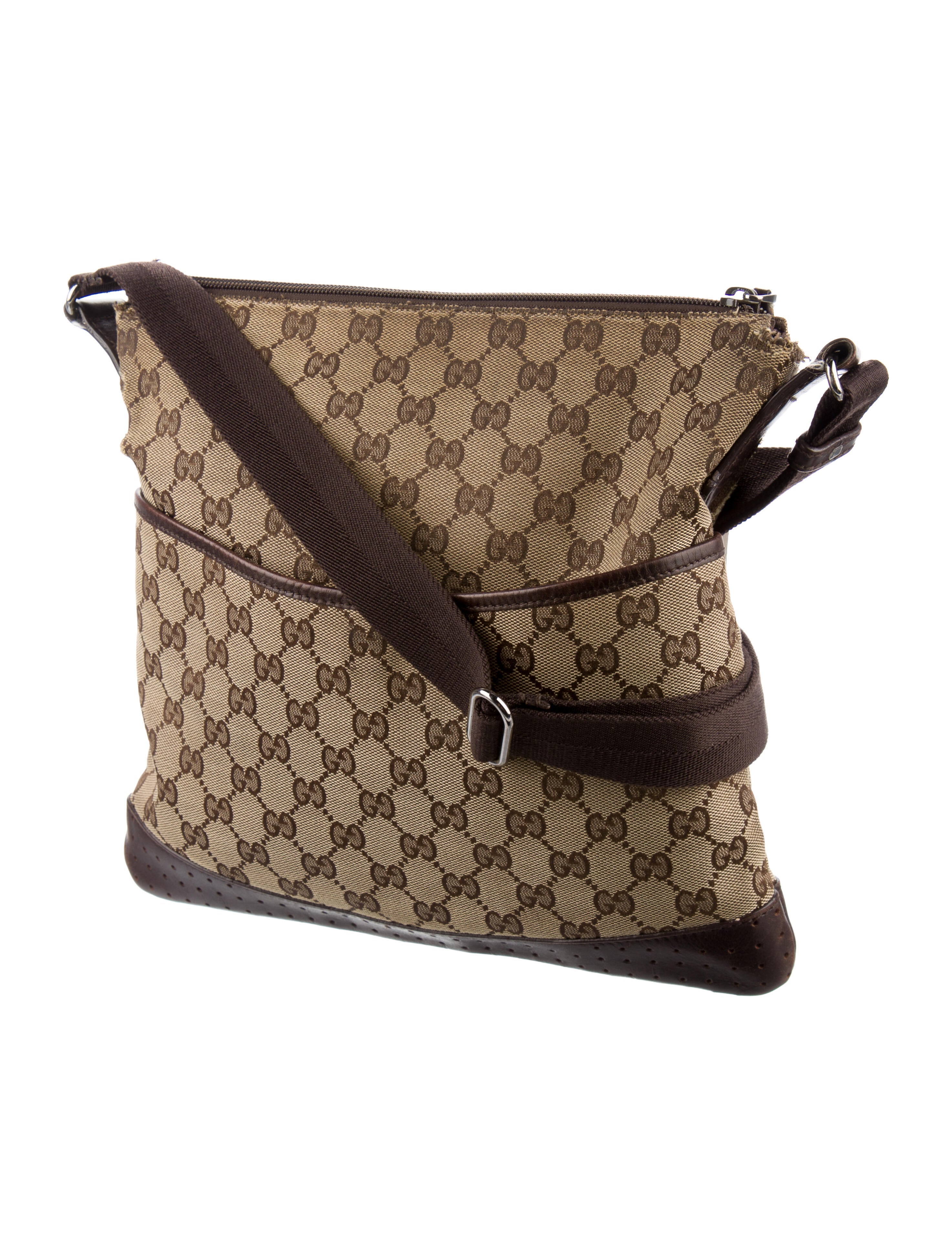 Gucci Monogram Crossbody Bag Brown Crossbody Bags, Handbags