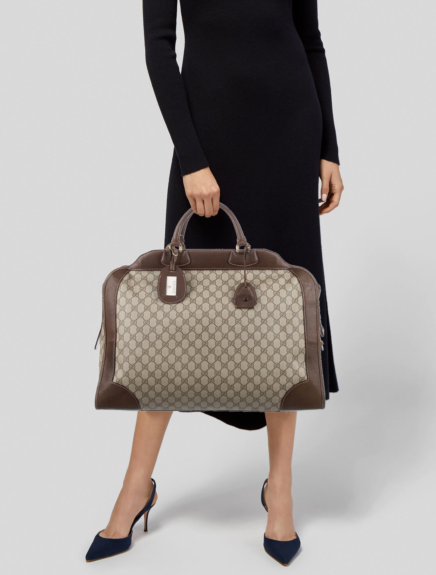 Gucci GG Plus Carry On Bag Neutrals Luggage and Travel, Handbags