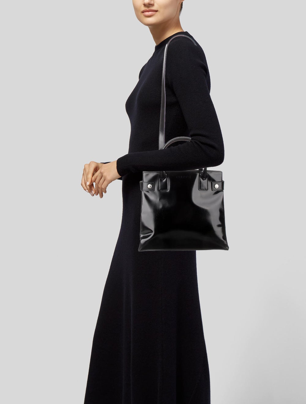 Gucci Patent Leather Tote - image 2