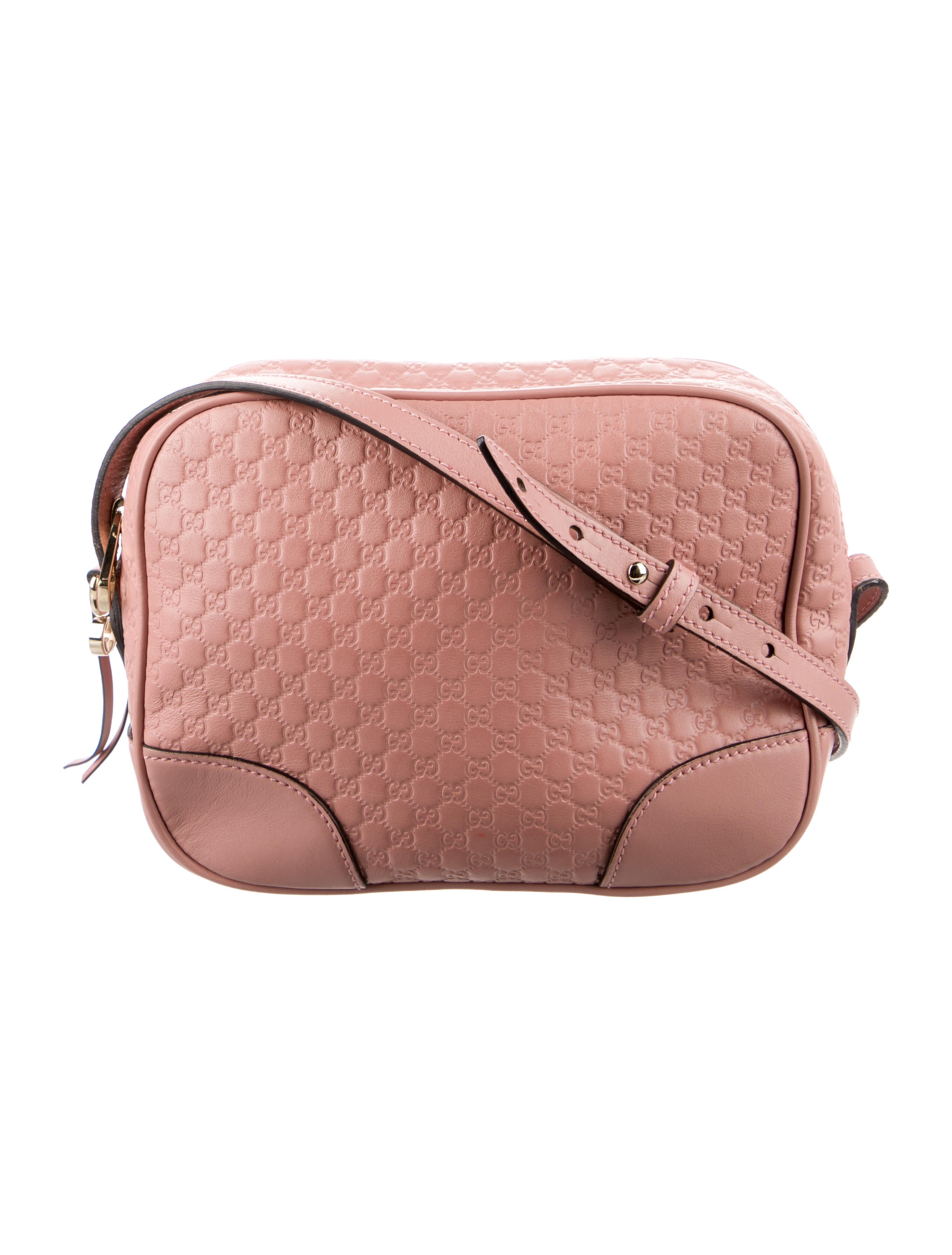 Gucci Microguccissima Mini Bree Messenger Bag Pink Crossbody Bags