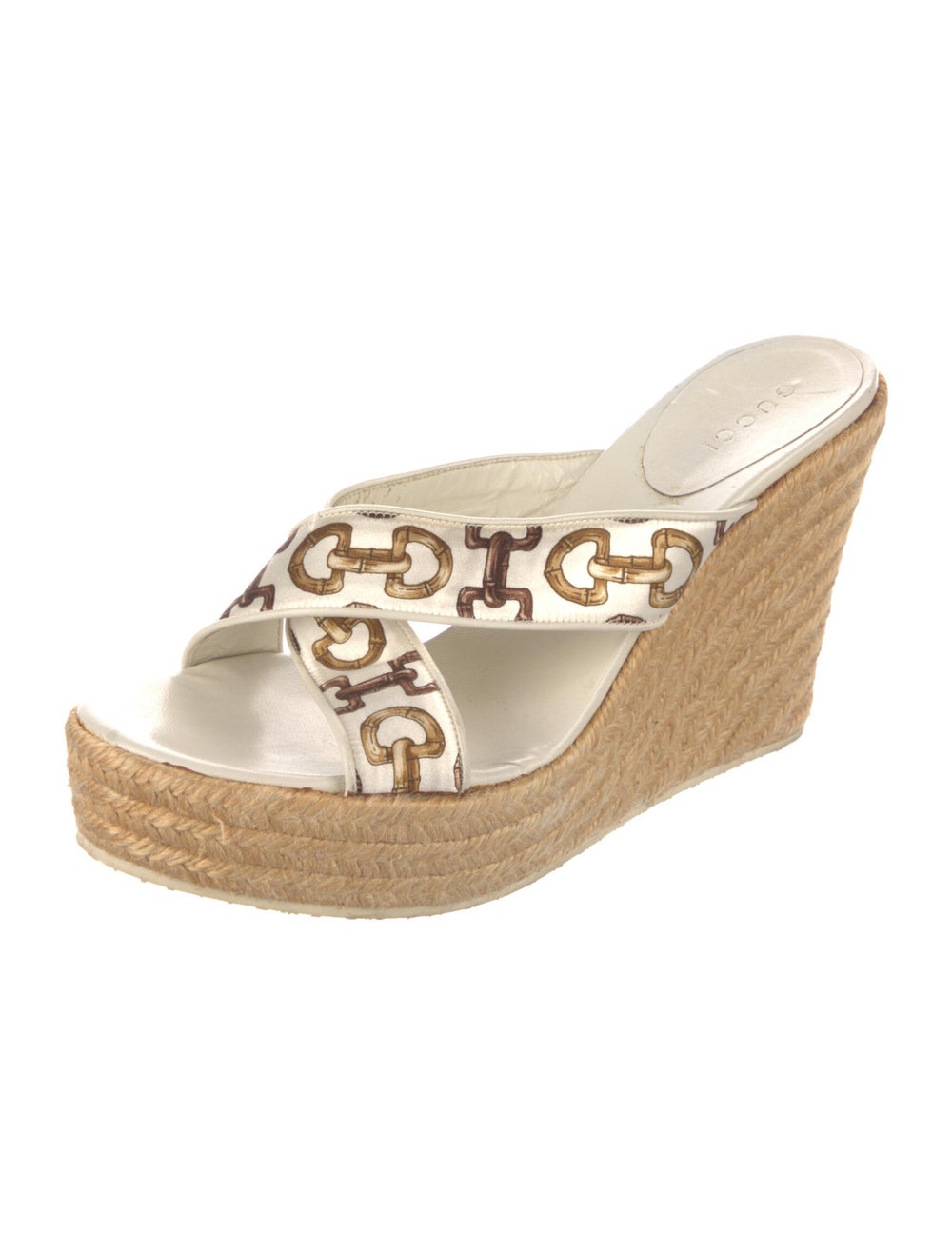 Gucci Satin Printed Espadrilles - image 2