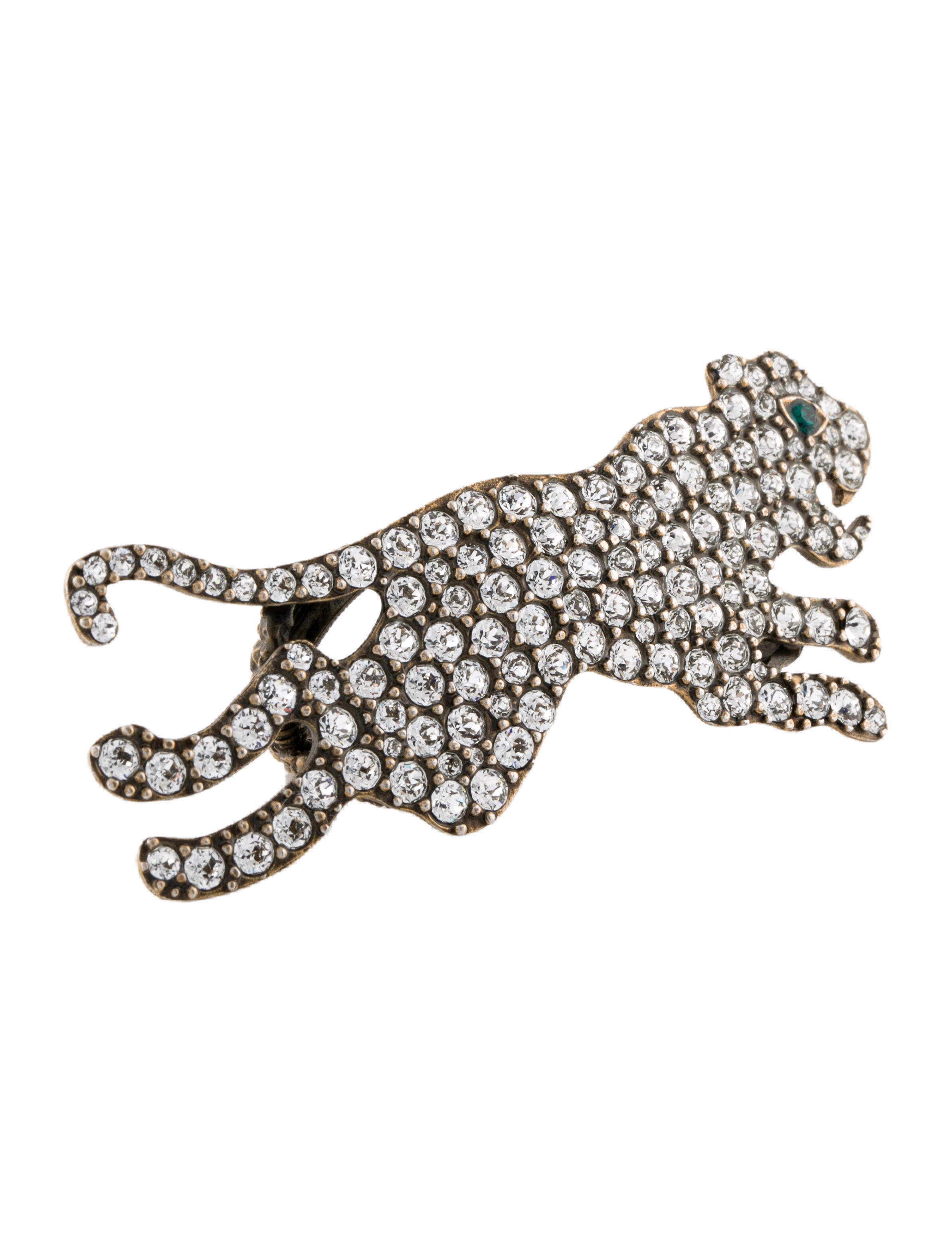 Gucci Crystal Tiger Double Ring