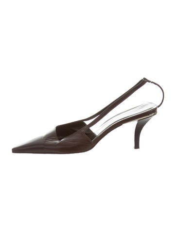 Gucci Leather Slingback Pumps