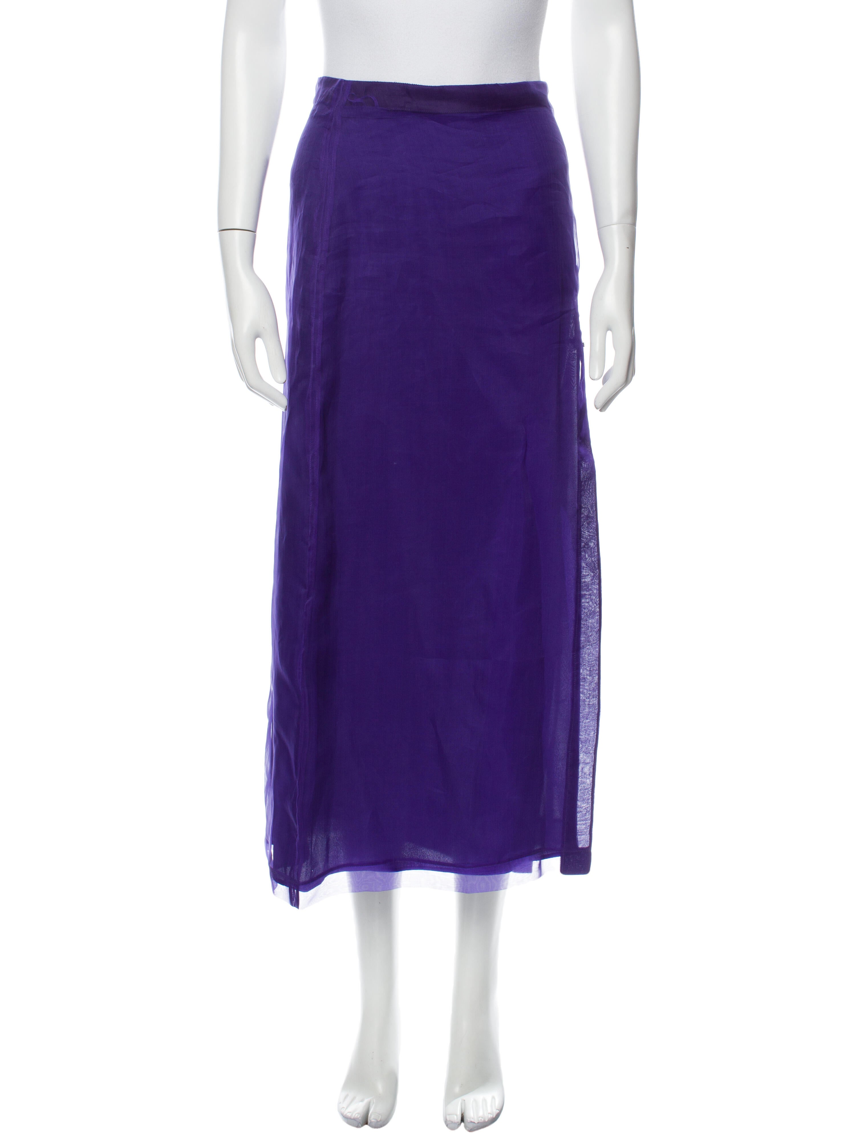 スカート GUCCI Women Mid Skirts 820537ZAF5Z 5021 PURPLE Mid-length acetate blend sable skirt in lilac | GUCCI® CZ